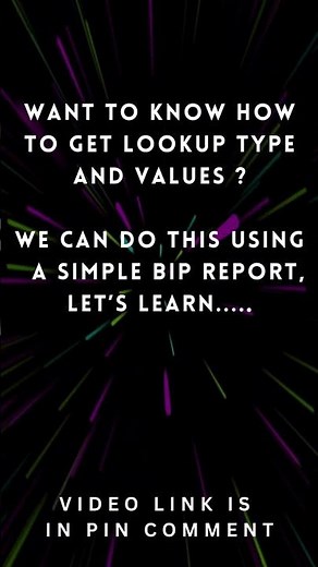 How to Create a BIP Report in Oracle Fusion to get Lookup Types and Values, get lookup values