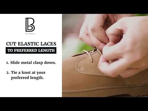 How to cut Carnforth's elastic laces to make them tigher