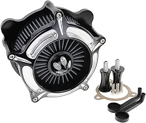 Air Filter Motorcycle Air Cleaner Intake System Fit for Harley M8 Touring 2017-2023 M8 Trike 2017-2023 M8 Softail 2018-2023