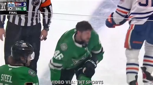 51K views · 399 reactions | Edmonton Oilers vs Dallas Stars 2025 WCF Game 1 Scrum - #HockeyFight #NHL #Hockey | hockeyfights.com | Facebook