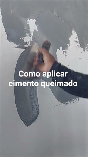como aplicar cimento queimado