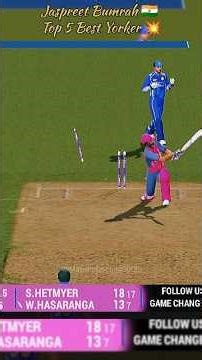 Jaspreet Bumrah yorker 🔥 Real Cricket 24 #shorts
