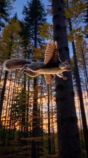 “Flying Squirrel Night Glide Through Dense Forest Canopy | Gliding Wildlife Documentary”