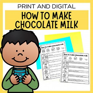How To Make Chocolate Milk | Procedural Writing Worksheets & Digital Slideshow