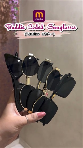 Meesho Sunglasses Under ₹200 😍 Budget Friendly & Stylish! 🕶️ #shorts #meesho #meeshofinds #youtube