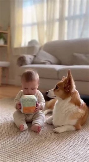 “That sneeze caught everyone off guard 🤧” #baby #dog #sneeze #cute #viral