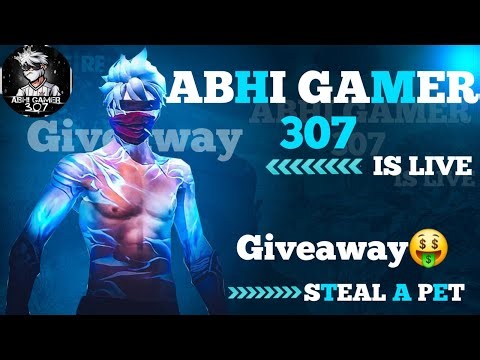 Free Fire LIVE 🔥|Steal a pet GIVEAWAY 🎁|Join Fast !!!.