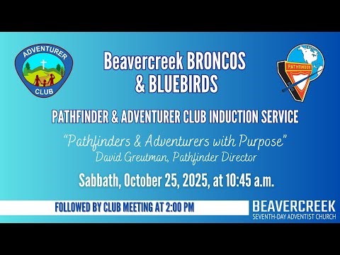 2025-10-25 | “Pathfinders and Adventurers with Purpose” | David Gr...