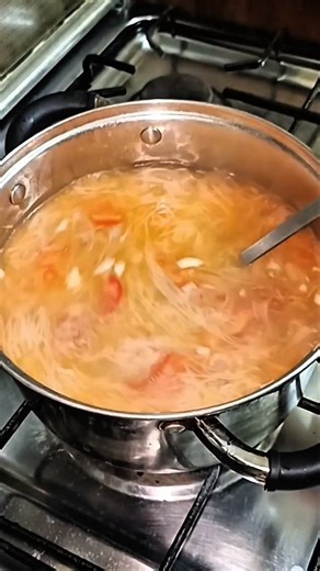 Filipino Dish-Tortang Talong🍆At Vermicelli(Misua)Soup w/ sardines 🧑‍🍳 #food #cooking #filipinodish