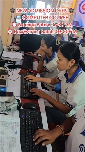 🎓 NEW ADMISSION OPEN 🎓💻 COMPUTER COURSE⏰ Morning Batch: 06:00 AM⏰ Day/Evening Batch: 03:00 PM✅ Basic