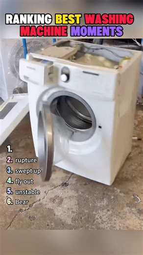 Ranking best washing machine moments #ranking #funny #foryou #washingmachine #broken #trending #fyp