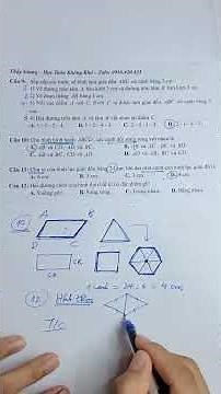 Math Grade 6 - Mid-term Review 1 - Rhombus and Regular Hexagon #thaygiangdaytoan #maths