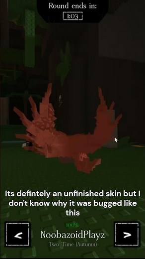 New Forsaken Unfinished Two Time Skin Autumn #roblox #forsaken #twotime #skin #unfinished