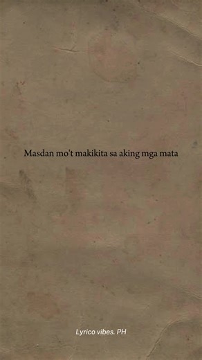 Sa Mata Makikita: Lyrics Video and Chords