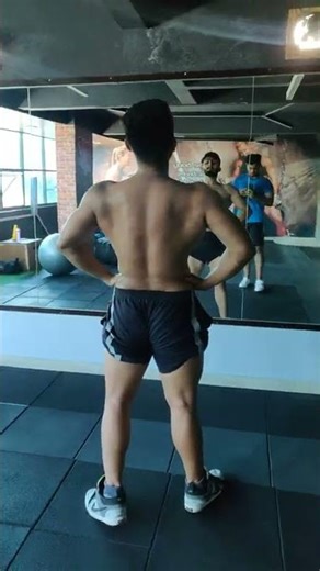 Posing at Muscletime fitness gym 28 Sep 2020