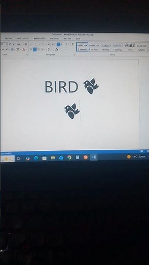 How Will We Bring Bird Shape In MS Word| Shortcut Tricks | Official Trick