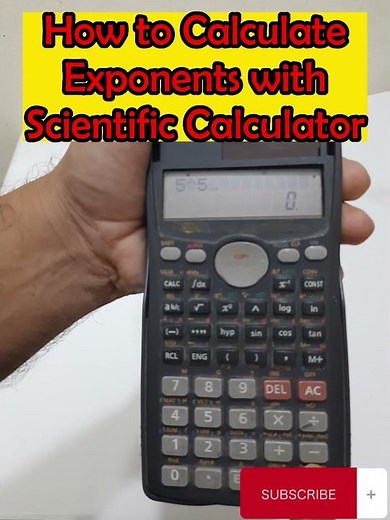 How to calculate exponents in a scientific calculator I How to do exponents on your calculator I