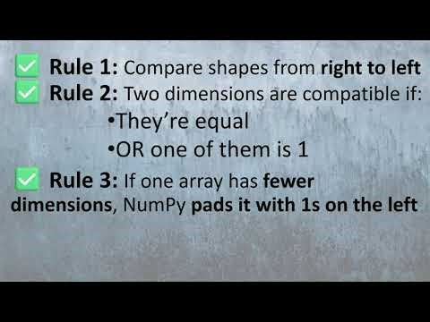 NumPy Broadcasting Explained | Don’t Memorize the Rules – Think Logically!