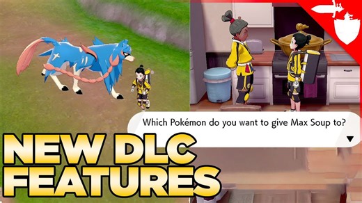 "FOLLOWING POKEMON, Who You can Feed Max Soup & DLC Features - Pokemon Sword and Shield Isle of Armor"
