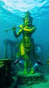 Underwater dwarka Nagari 🌊🙏 Journey beneath the waves to explore the mythic city