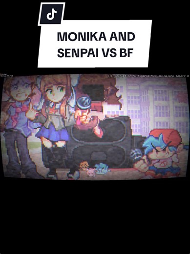Monika and Senpai vs BF (Rewind) | FNF Corruption Multiverse (Day 2: Dream of Roses) #fridaynightfunkin #fyp #fnfmod #Monika #fnfcorruptionmod
