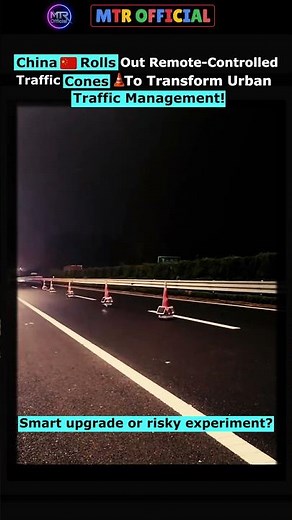 Are China's Remote Controlled Traffic Cones the FUTURE of Traffic Management?