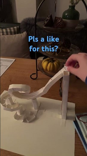 Paper marble run with looping 😊😊😊