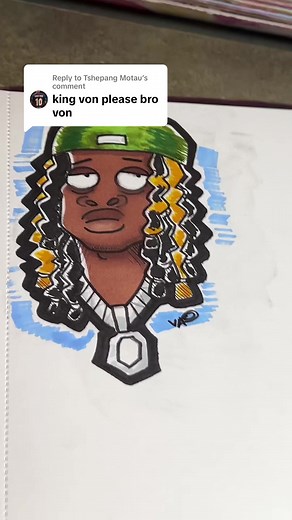 How to Draw King Von as a Cartoon Character