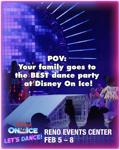 The ultimate Disney dance party hits Reno Feb. 5 - 8! Turn up the family fun at Disney On Ice. Get tickets! Ticket Payment Plans Available. | Disney On Ice