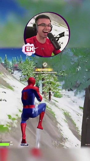Why you never chase down Spider-Man…#fortnite