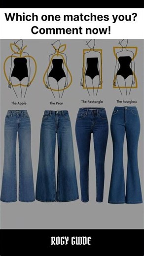 The Right Jeans for Every Body Shape#BodyType #JeansGuide #FashionTips