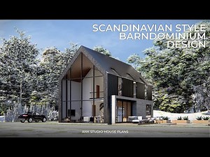 2,000 sq ft Modern Scandinavian Barndominium | 4-Bedroom, 2.5-Bath | Modern Barn Home Design