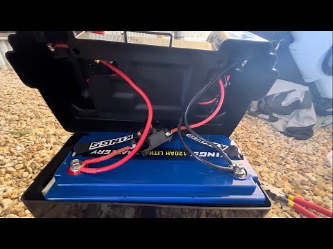Using trolling motor with battery box