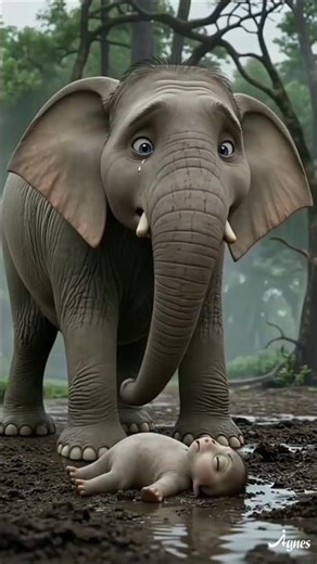 Elephant Mather and bebe|| #cartoon #shortsfeed #Amnakecatoons