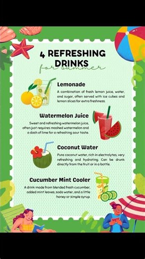 Refreshing summer juices🍹