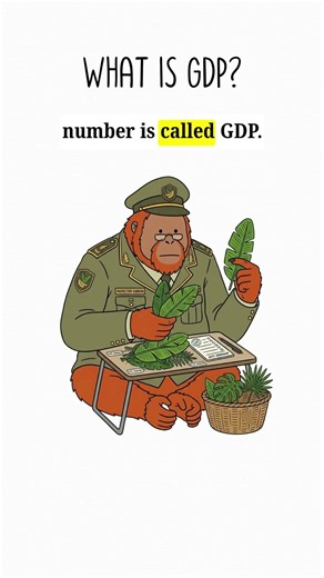 Monkey Explains GDP🍌...#shorts #money