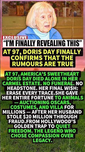 At 97, Doris Day FINALLY Confirms That The Rumours Are True #shorts #viral