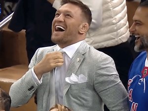 ‘The Notorious’ Conor McGregor SAVORS Rangers vs. Capitals brawl at MSG as ‘Blueshirts’ emerges victorious over Caps with 5-3 win