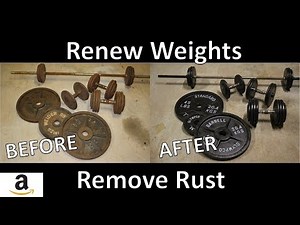 How To Renew Weights and Remove Rust - Dumbbell, Barbell, Plates (CHEAPEST AND FASTEST WAY)