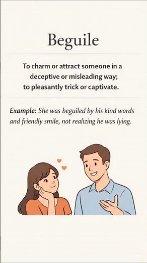 📚 Level up your English vocabulary | Beguile meaning and example #english #learning #vocabulary