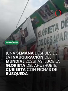 Glorieta del Ahuehuete en Reforma: fichas de búsqueda antes del Mundial 2026
