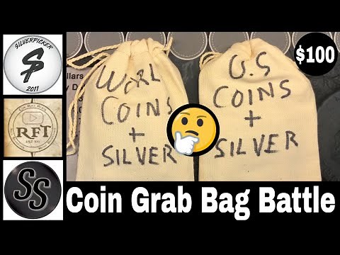 Epic $100 Coin Grab Bag Battle vs ‪@SilverSeeker‬ ‪@Silverpicker‬