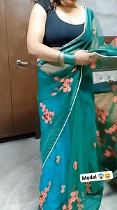 Greeen net sillik saree Fashoin Model part 04 🫠 | Indu Mondul
