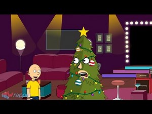 Caillou turns his family into Christmas trees