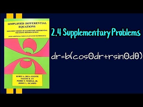 Differential Equations 2.4 Supplementary Problems