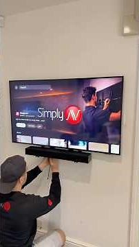 Samsung 55” TV & Soundbar Wall Mount Installation | Hidden Cables Clean Setup Transformation