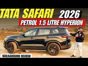New Tata Safari Petrol 1.5L *Walkaround* 2026 | New Safari Petrol Review 1.5L Hyperion
