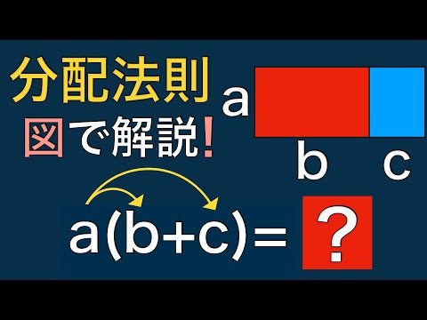 【文字式④】分配法則の意味と計算｜図で理解して完全攻略