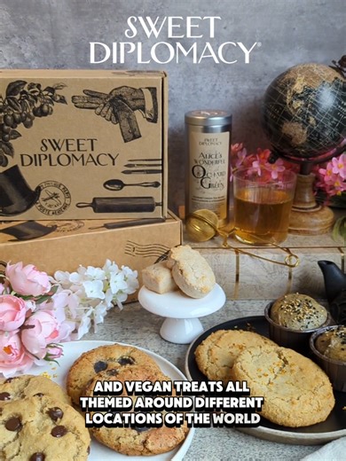 What is The Diplomatic Box? 🤔 It's a monthly snack box full of gluten free, dairy free, nut free, and vegan treats, all inspired by different locations of the world! Each box will send your tastebuds on a journey around the globe from the comfort of your home... because you can order with nationwide shipping and have it sent straight to your door! ✨🌎 From cookies and brownies to muffins and special goodies, this box is sure to cure your sweet tooth with unique flavors. 🍪 Subscribe to have new