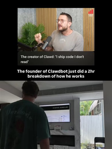 Not vibe coding. Not autocomplete on steroids. A completely different way of building. Peter Steinberger ships without checking the code. Uses 5-10 agents in parallel. No CI. Tests pass locally, he merges. Sounds reckless. It’s not. The mechanism: validation loops. Agent writes code. Agent writes tests. Agent runs tests. Tests fail → agent debugs. Tests pass → ship. The validation loop replaces code review. This is how I build everything now. Content automation systems, lead qualification workfl